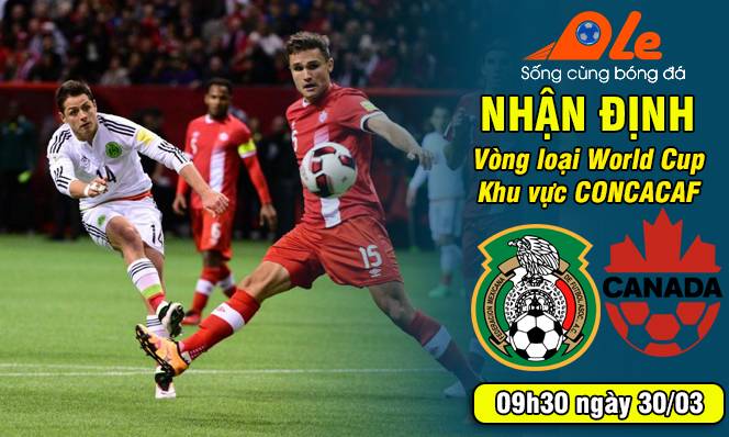 Mexico vs Canada, 09h30 ngày 30/03: Không thể khác