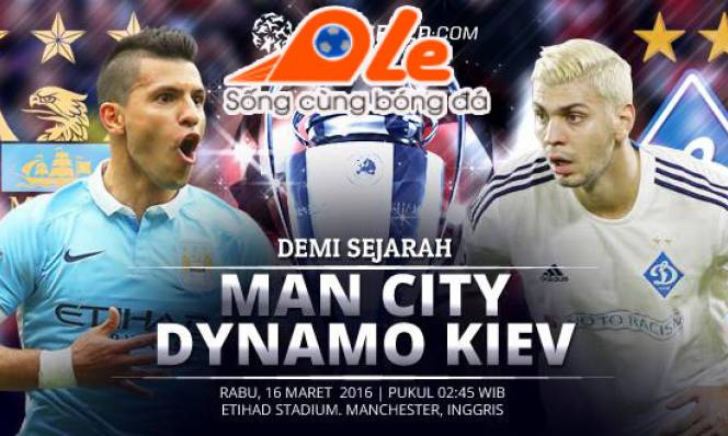 Man City vs Dynamo Kyiv, 02h45 ngày 16/03: Lịch sử vẫy gọi