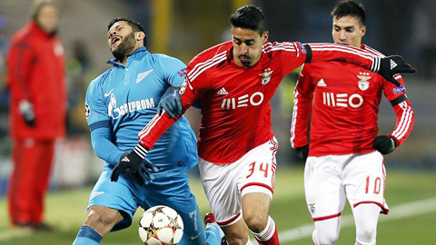 Zenit vs Benfica, 0h00 ngày 10/3: Khó lật ngược thế cờ