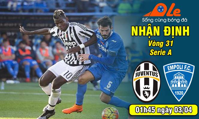 Juventus vs Empoli, 01h45 ngày 03/04: Người dưng ngược lối