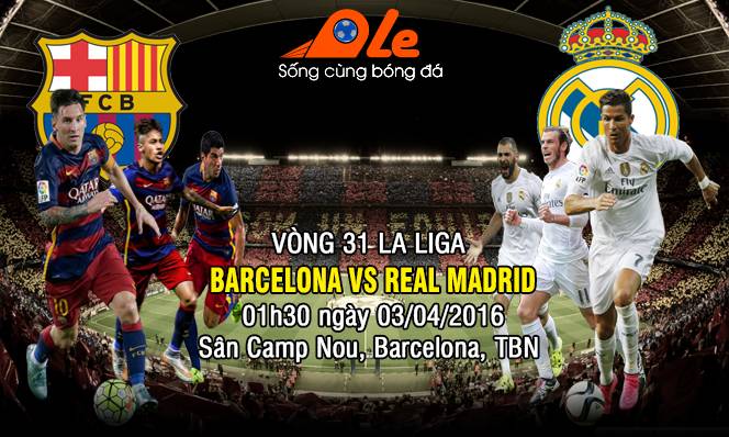 Barcelona vs Real Madrid, 01h30 ngày 03/04: Cuộc chiến không cân sức