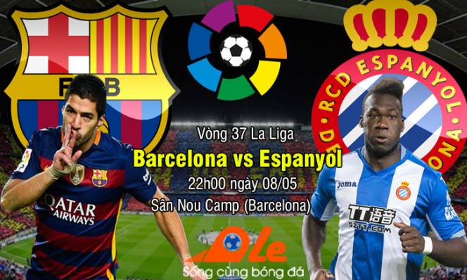 Barcelona vs Espanyol, 22h00 ngày 08/05: Vượt qua quá khứ