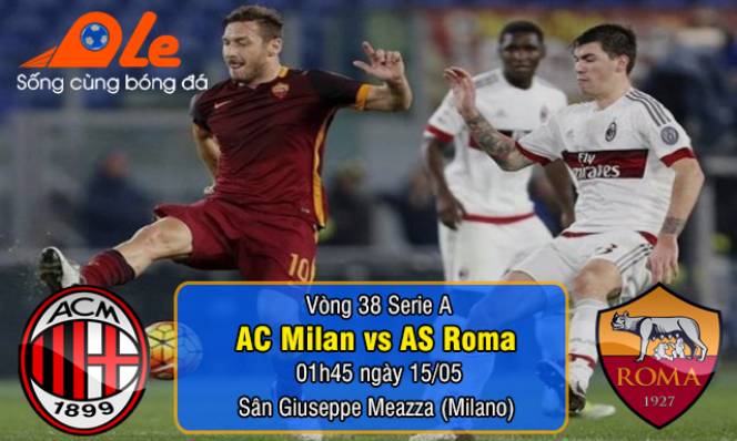 AC Milan vs Roma, 01h45 ngày 15/05: Nguyện ước của ‘Bầy sói’