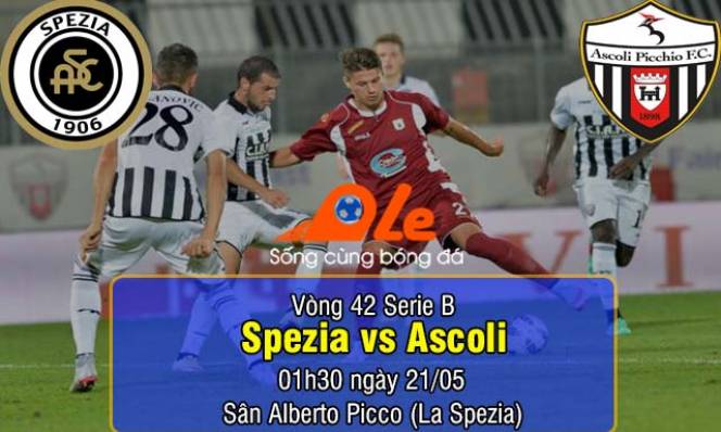 Spezia vs Ascoli, 01h30 ngày 21/05: Người tính không bằng trời tính