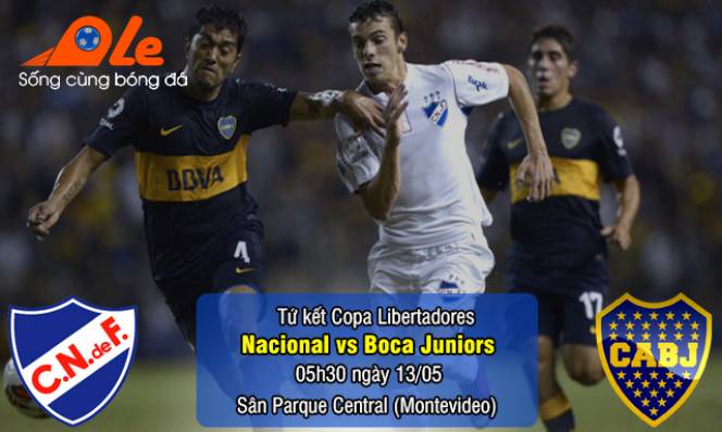 Nacional vs Boca Juniors, 05h30 ngày 13/05: Khó khăn trên đất khách