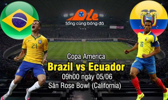 Brazil vs Ecuador, 09h00 ngày 05/06: Đại chiến ngôi đầu bảng