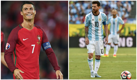 Ronaldo vs Messi, ai hay hơn ở ĐTQG?