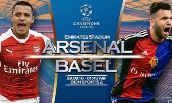 Arsenal vs Basel, 01h45 ngày 29/9: Lọt trận địa pháo