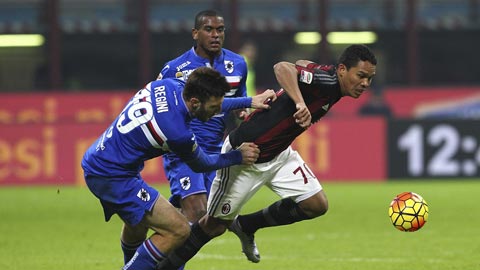 Sampdoria vs Milan, 01h45 ngày 17/9: Tìm lại cảm hứng cho Bacca