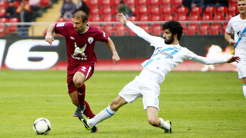 Zenit vs Rubin Kazan, 23h30 ngày 19/9