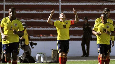 Paraguay vs Colombia, 07h30 ngày 7/10