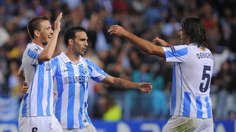 Malaga vs Leganes, 23h30 ngày 23/10