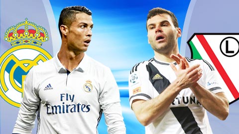 Real Madrid vs Legia Warsaw, 01h45 ngày 19/10: Đè bẹp “kẻ lót đường”