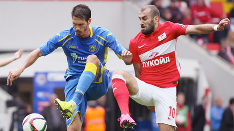 Spartak Moscow vs Rostov, 23h30 ngày 15/10