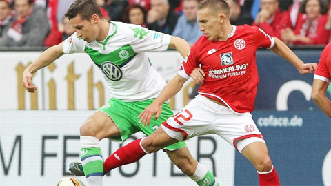 Wolfsburg vs Mainz, 20h30 ngày 2/10