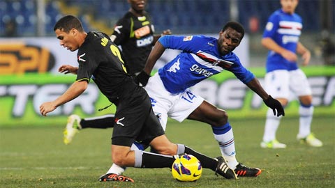 Sampdoria vs Udinese, 02h45 ngày 23/12