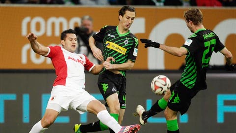 Augsburg vs M’gladbach, 21h30 ngày 17/12