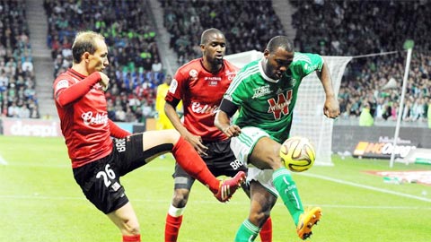 St.Etienne vs Guingamp, 23h00 ngày 11/12