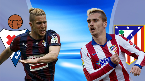 Eibar vs Atletico, 22h15 ngày 7/1: Sân nhà mất thiêng