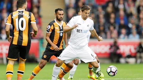 Hull vs Swansea, 22h00 ngày 7/1