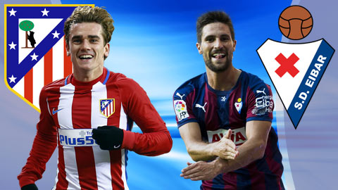 Atletico vs Eibar, 01h15 ngày 20/1: Ưu tiên thứ cấp