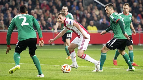 Ajax vs Legia Warsaw, 01h00 ngày 24/2
