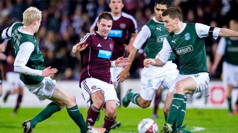 Hearts vs Hibernian, 19h30 ngày 12/2