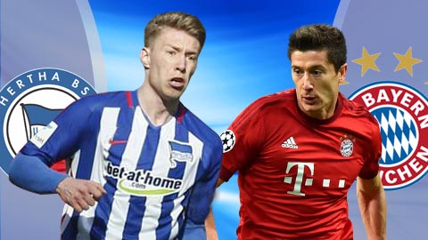 Hertha vs Bayern, 21h30 ngày 18/2: Bộ mặt cũ của Hùm