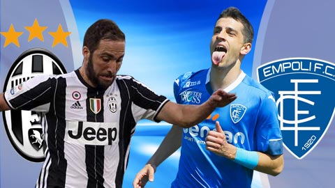 Juventus vs Empoli, 02h45 ngày 26/2: Chinh phục cột mốc 30