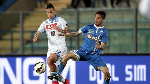 Empoli vs Napoli, 18h30 ngày 19/3: Bắt nạt kẻ yếu