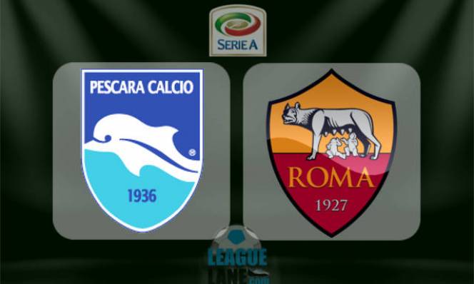 Pescara vs Roma, 01h45 ngày 25/04: Chiến thắng trong tầm tay