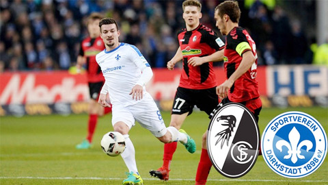 Darmstadt vs Freiburg, 20h30 ngày 29/4