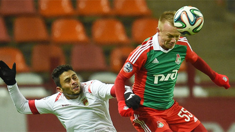 Lokomotiv Moscow vs Ufa, 23h30 ngày 5/4