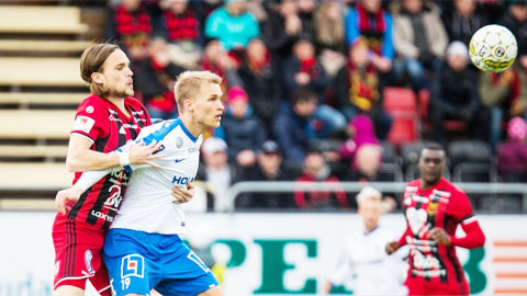 Ostersunds vs Norrkoping, 21h00 ngày 13/4