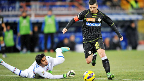 Udinese vs Sampdoria, 20h00 ngày 21/5