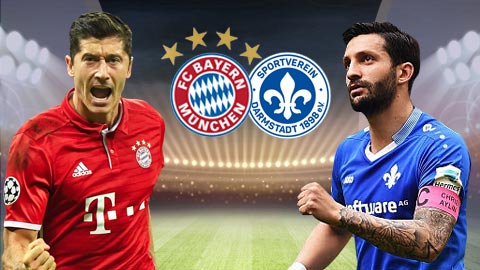 Bayern vs Darmstadt, 20h30 ngày 6/5