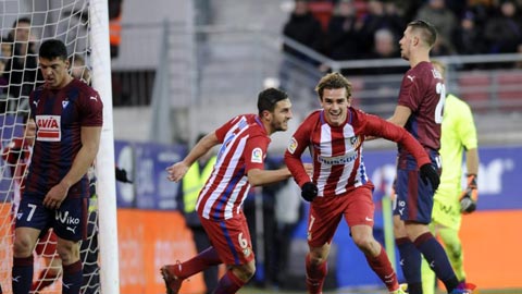 Atletico Madrid vs Eibar, 21h15 ngày 6/5: Nổ súng đi, Griezmann