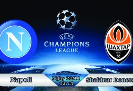 Soi kèo bóng đá Napoli vs Shakhtar Donetsk 02h45, ngày 22/11 Champions League