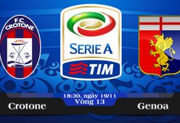 Soi kèo bóng đá Crotone vs Genoa 18h30, ngày 19/11 Serie A