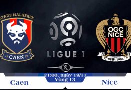 Soi kèo bóng đá Caen vs Nice 21h00, ngày 19/11 Ligue 1