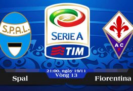 Soi kèo bóng đá Spal vs Fiorentina 21h00, ngày 19/11 Serie A