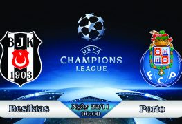 Soi kèo bóng đá Besiktas vs Porto 00h00, ngày 22/11 Champions League
