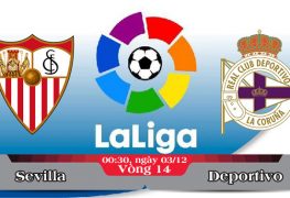 Soi kèo bóng đá Sevilla vs Deportivo 00h30, ngày 03/12 La Liga